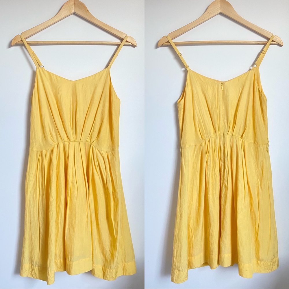 ⛔️Gorman Yellow Strappy Silk Blend Dress AU8 - Picture 5 of 8